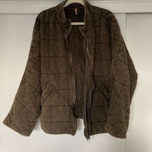 Free People Dolman Jacket Dusty Military Olive Green size Small